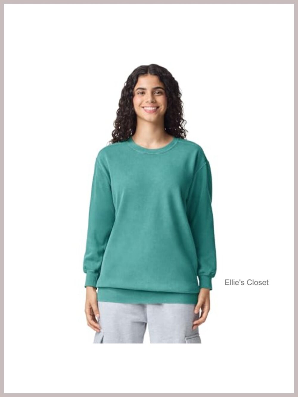 Crewneck Sweatshirt, Soft Ring Spun Cotton Blend, Relaxed Fit, Kangaroo Pocket